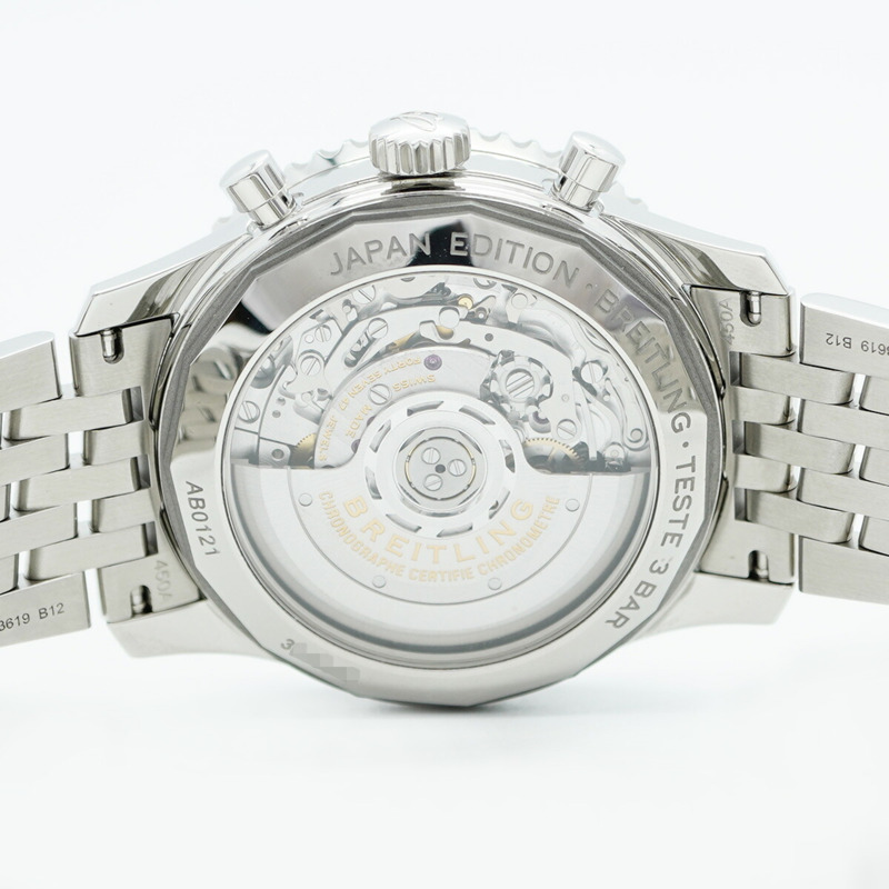 百年靈 Navitimer AB0121 黑色錶盤男士腕錶-5