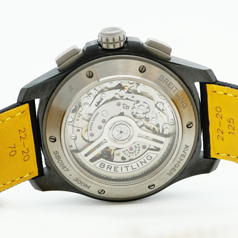 百年靈復仇者SB0147黑色錶盤男士腕錶-5