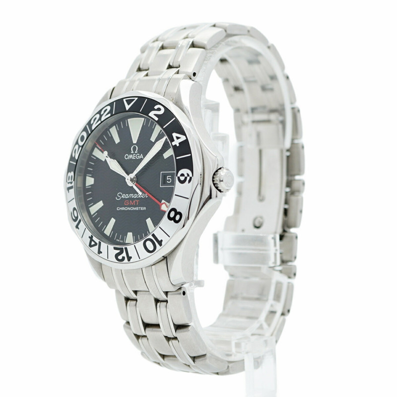 歐米茄海馬系列 2534.50 黑色錶盤男士腕錶-2