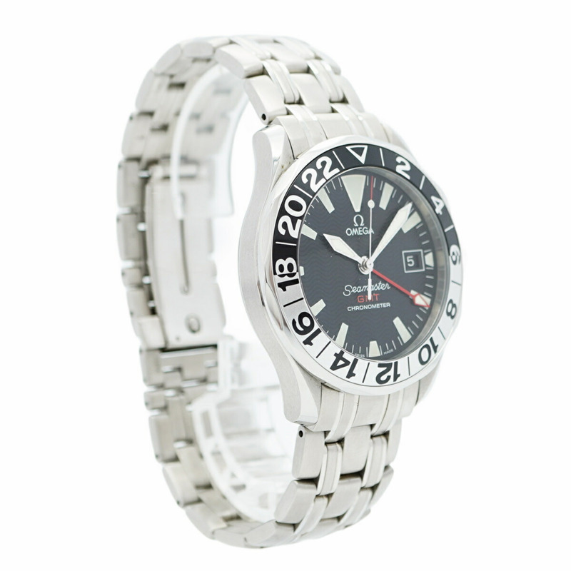 歐米茄海馬系列 2534.50 黑色錶盤男士腕錶-3