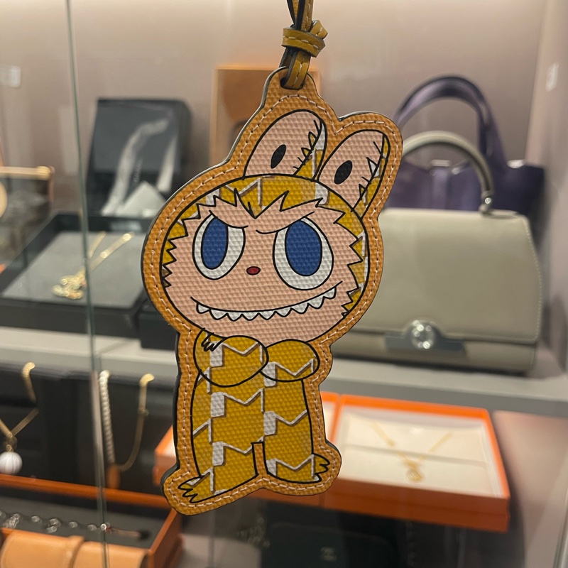 Moynat x Kasing Lung The Monsters Labubu Bag Charm Yellow-1