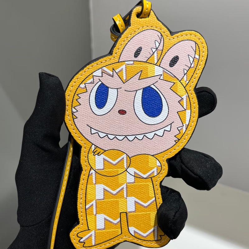 Moynat x Kasing Lung The Monsters Labubu Bag Charm Yellow-3