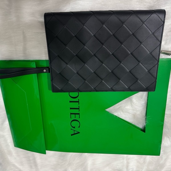 經典編織皮革手拿包 精品男士手包 質感拉鍊手提包bottega veneta-19