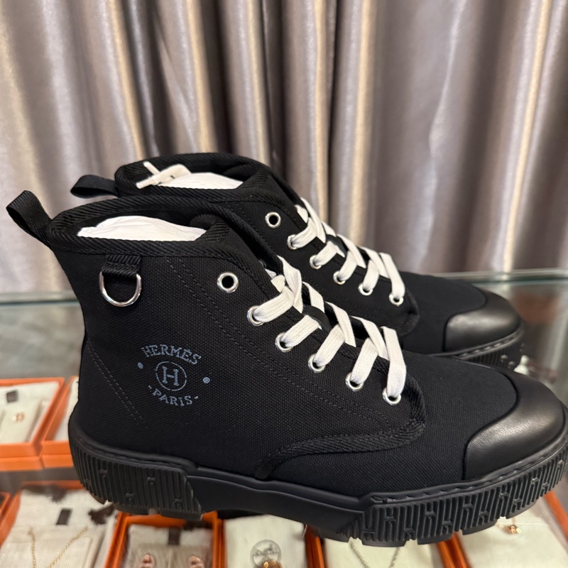 Hermes帆布短靴-1