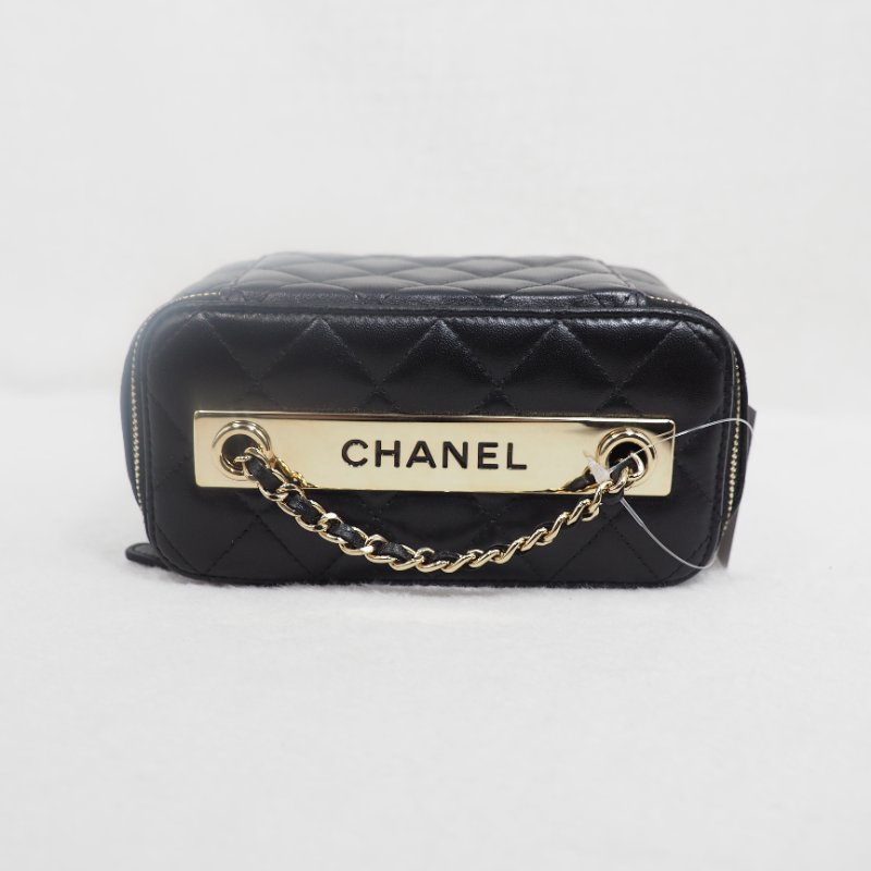 CHANEL 黑金菱格紋trendy長盒子-5