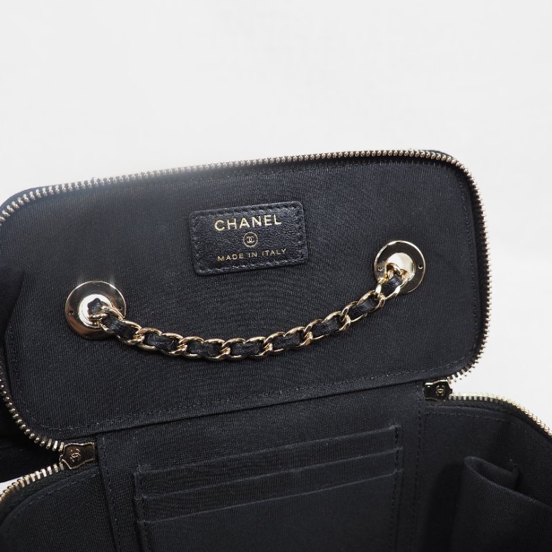 CHANEL 黑金菱格紋trendy長盒子-11
