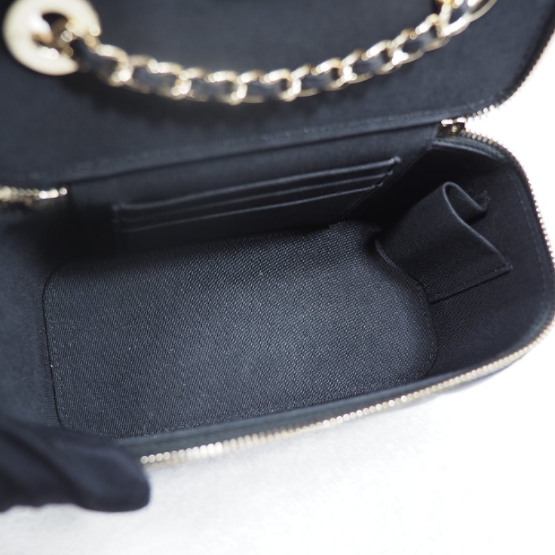 CHANEL 黑金菱格紋trendy長盒子-12