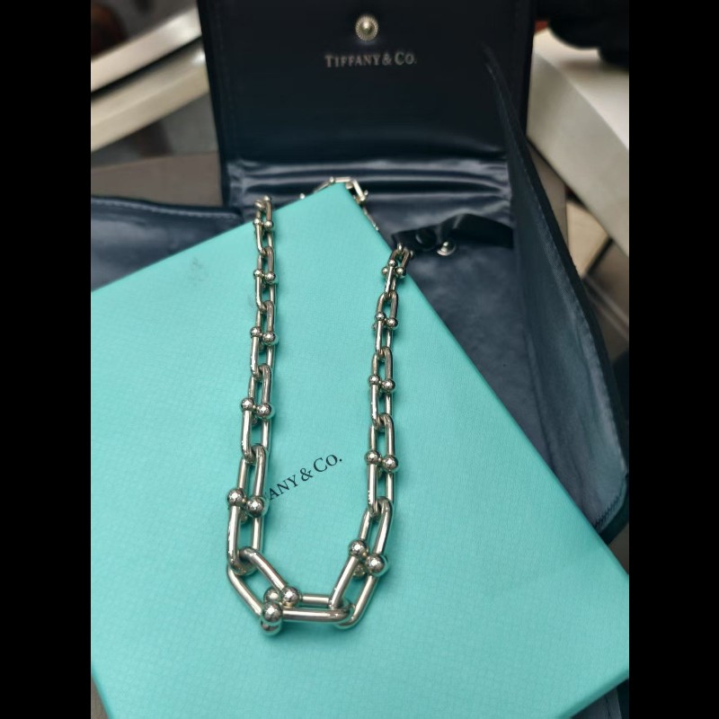 Tiffany hardwear鏈環項鍊 純銀 長度44.5cm-2