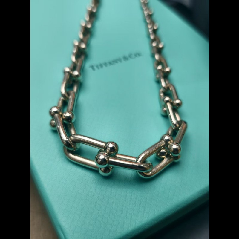 Tiffany hardwear鏈環項鍊 純銀 長度44.5cm-4