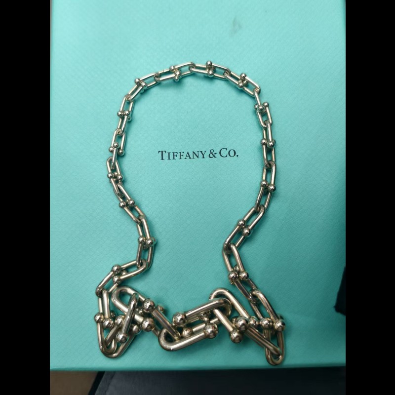 Tiffany hardwear鏈環項鍊 純銀 長度44.5cm-5