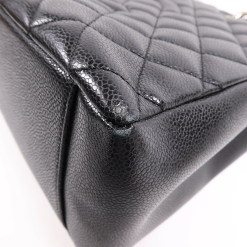 CHANEL 牛皮皮革GST Grand Shopping Tote Bag銀扣鏈帶肩背袋-8