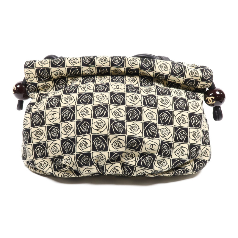 CHANEL 帆布Vintage Shoulder Bag銀扣肩背袋-1