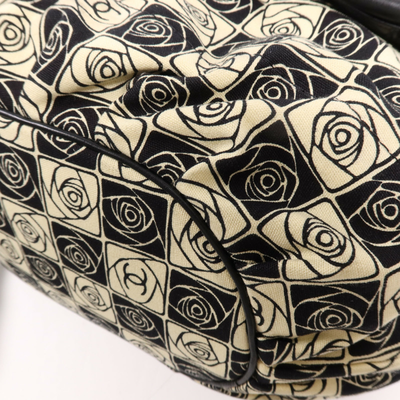 CHANEL 帆布Vintage Shoulder Bag銀扣肩背袋-4