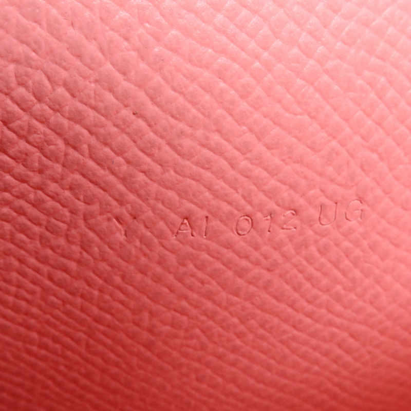 HERMES Epsom皮革Kelly Wallet銀扣長錢包Rose Confetti-13