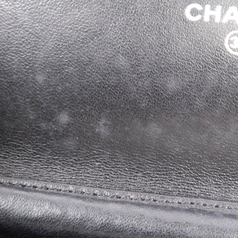 CHANEL 羊皮皮革WOC Wallet On Chain銀扣鏈帶肩背袋-14