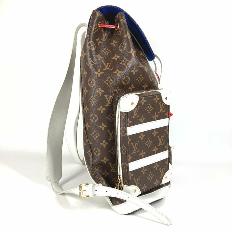 路易威登 M45580 LVxNBA Monogram Christopher 軟包雙肩包，帆布和皮革材質，棕色，男女款-15