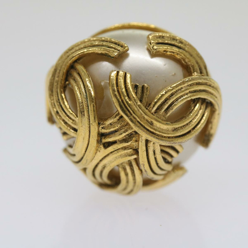 【日本直送】香奈兒金CC耳環 Auth bs12292-1