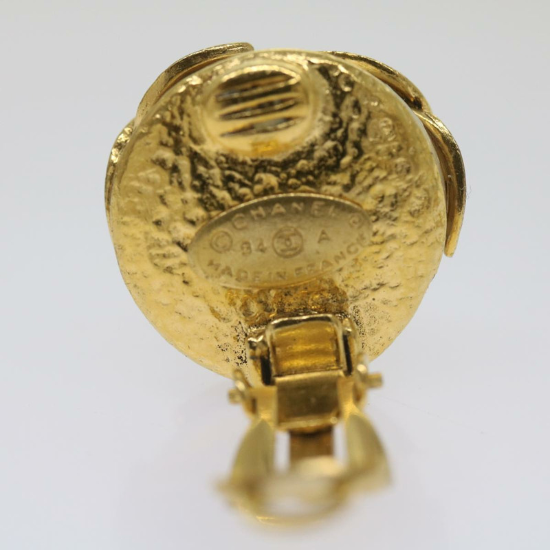 【日本直送】香奈兒金CC耳環 Auth bs12292-2