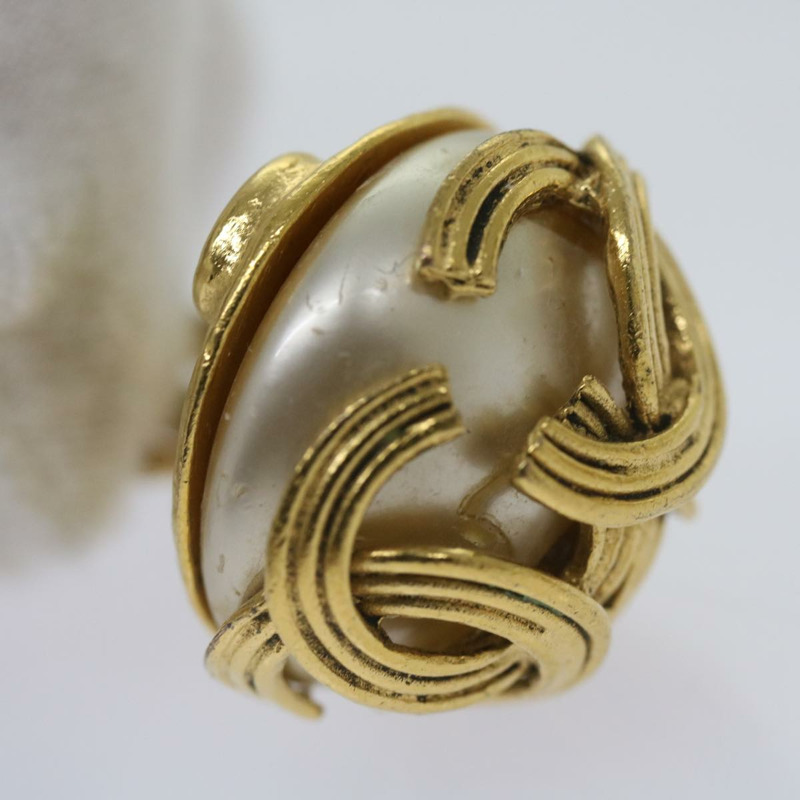 【日本直送】香奈兒金CC耳環 Auth bs12292-5