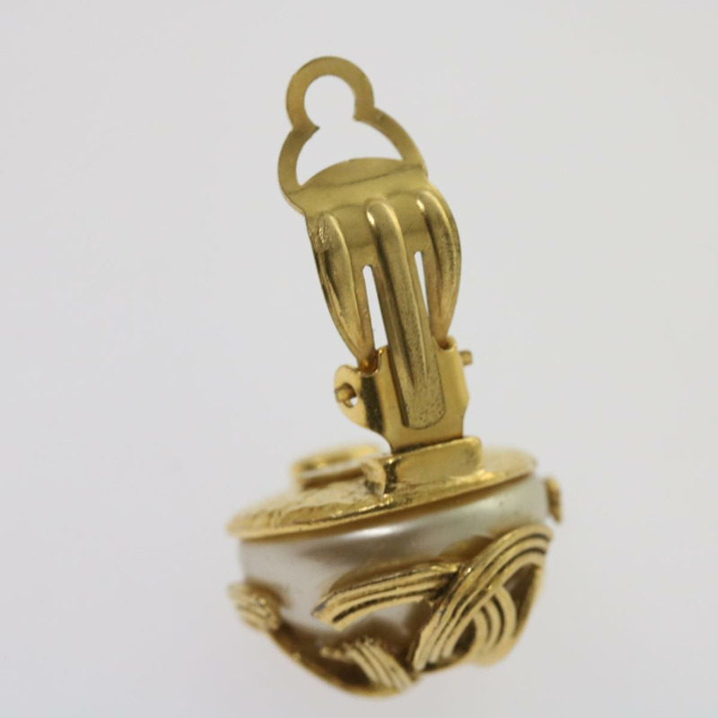 【日本直送】香奈兒金CC耳環 Auth bs12292-6