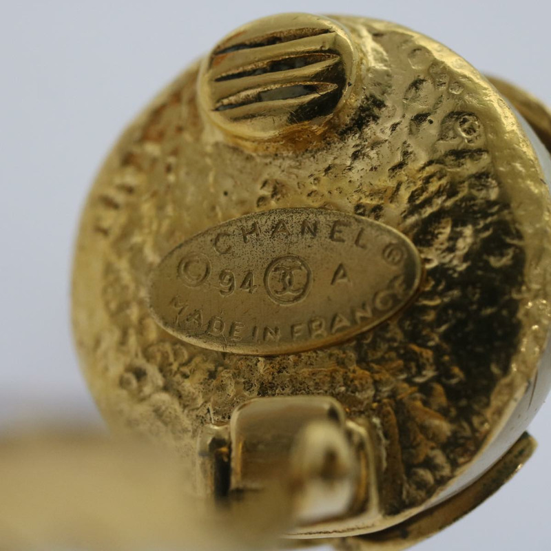 【日本直送】香奈兒金CC耳環 Auth bs12292-7