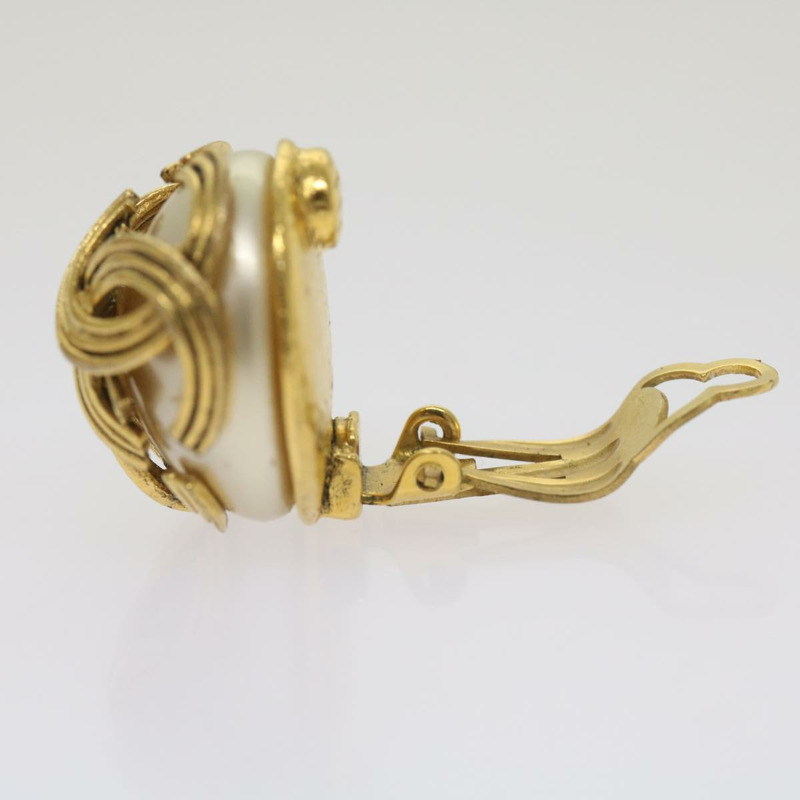 【日本直送】香奈兒金CC耳環 Auth bs12292-10