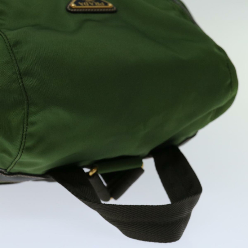 【日本直送】PRADA 尼龍卡其色雙肩包 Auth 67049-5