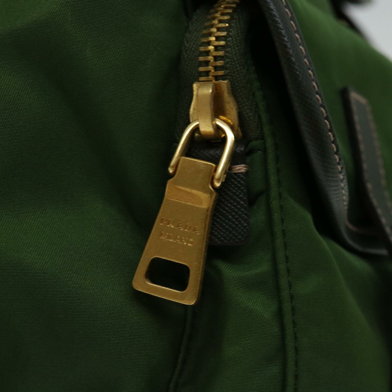 【日本直送】PRADA 尼龍卡其色雙肩包 Auth 67049-7