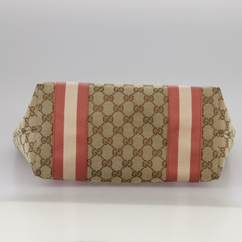 【日本直送】GUCCI GG帆布雪莉系列手提包 米色 金色 211971 正品 yk16245-8