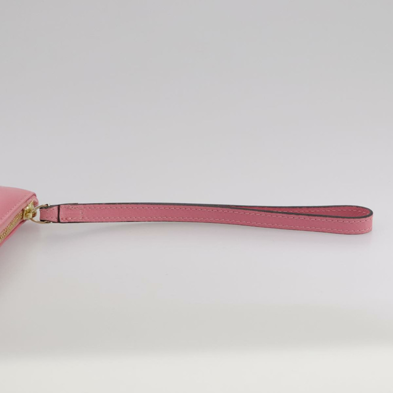 【日本直送】VALENTINO 粉紅真皮手拿包 Auth bs21474-6