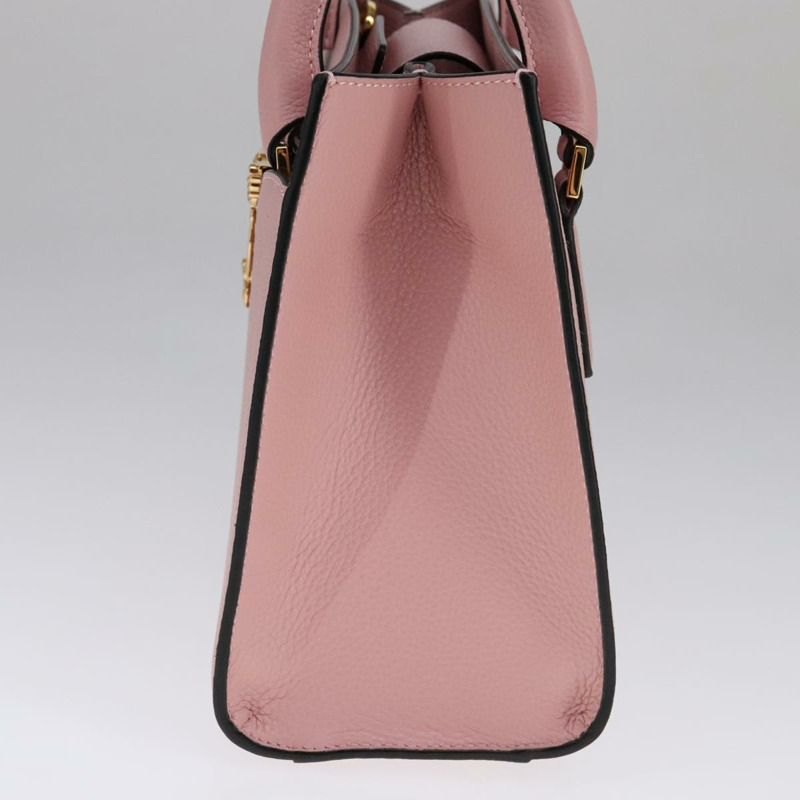 【日本直送】范思哲 (VERSACE) 手提包 皮革 兩用 粉紅色 正品 108430-4