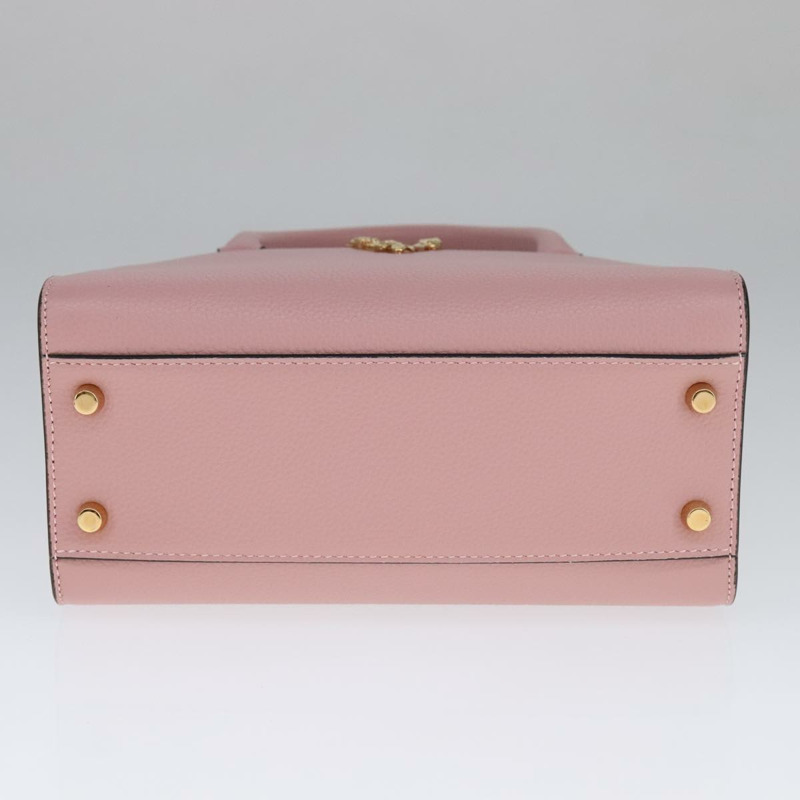 【日本直送】范思哲 (VERSACE) 手提包 皮革 兩用 粉紅色 正品 108430-8