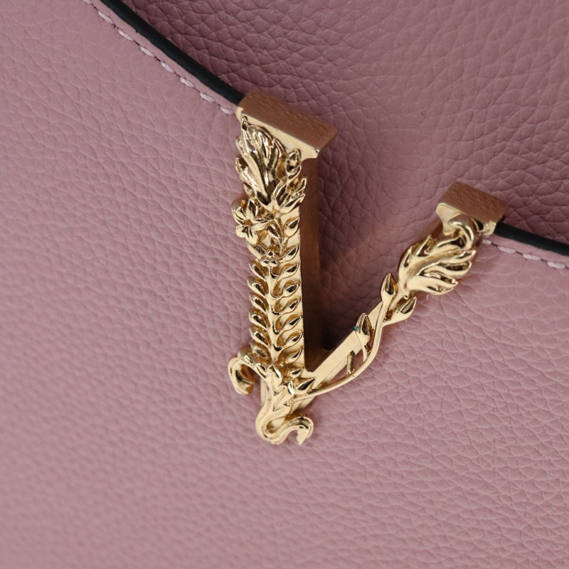 【日本直送】范思哲 (VERSACE) 手提包 皮革 兩用 粉紅色 正品 108430-14