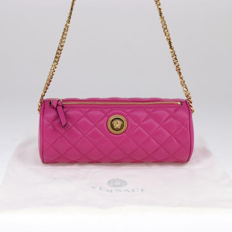 【日本直送】范思哲 (VERSACE) 粉紅皮革單肩包，正品編號 108483-19