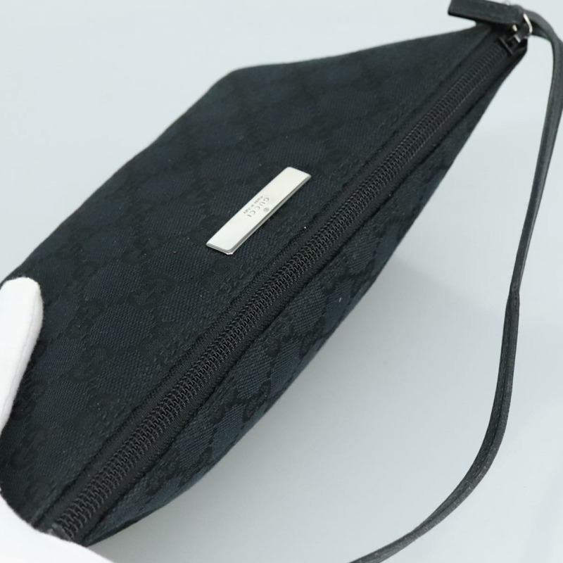 【日本直送】GUCCI GG帆布手拿包 黑色 039 1103 正品 ki5319-5