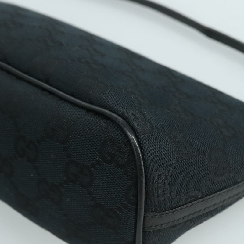 【日本直送】GUCCI GG帆布手拿包 黑色 039 1103 正品 ki5319-11