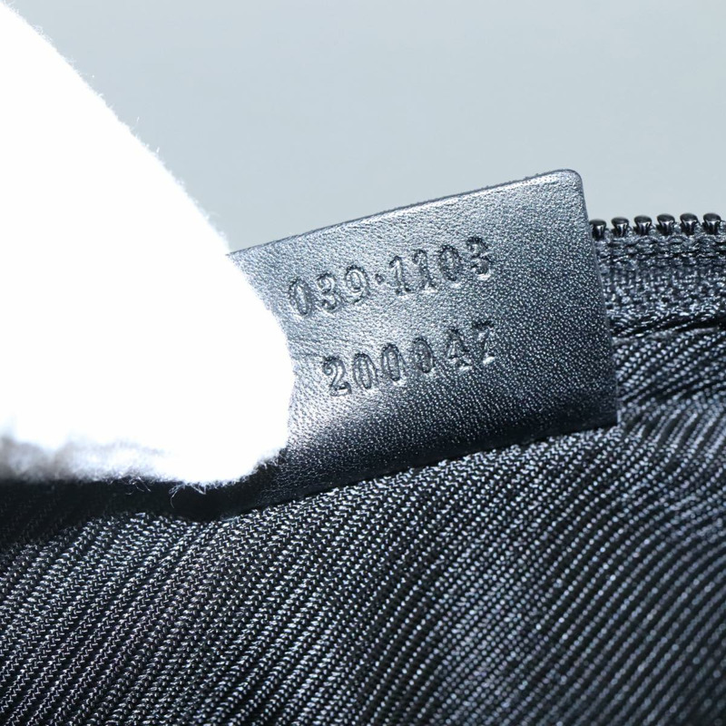 【日本直送】GUCCI GG帆布手拿包 黑色 039 1103 正品 ki5319-18