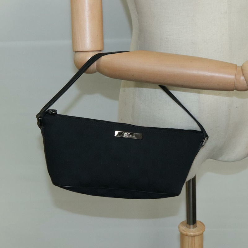【日本直送】GUCCI GG帆布手拿包 黑色 039 1103 正品 ki5319-19