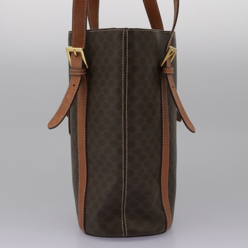 【日本直送】CELINE Macadam帆布肩背包 PVC皮革 棕色 金色 正品 96725-3