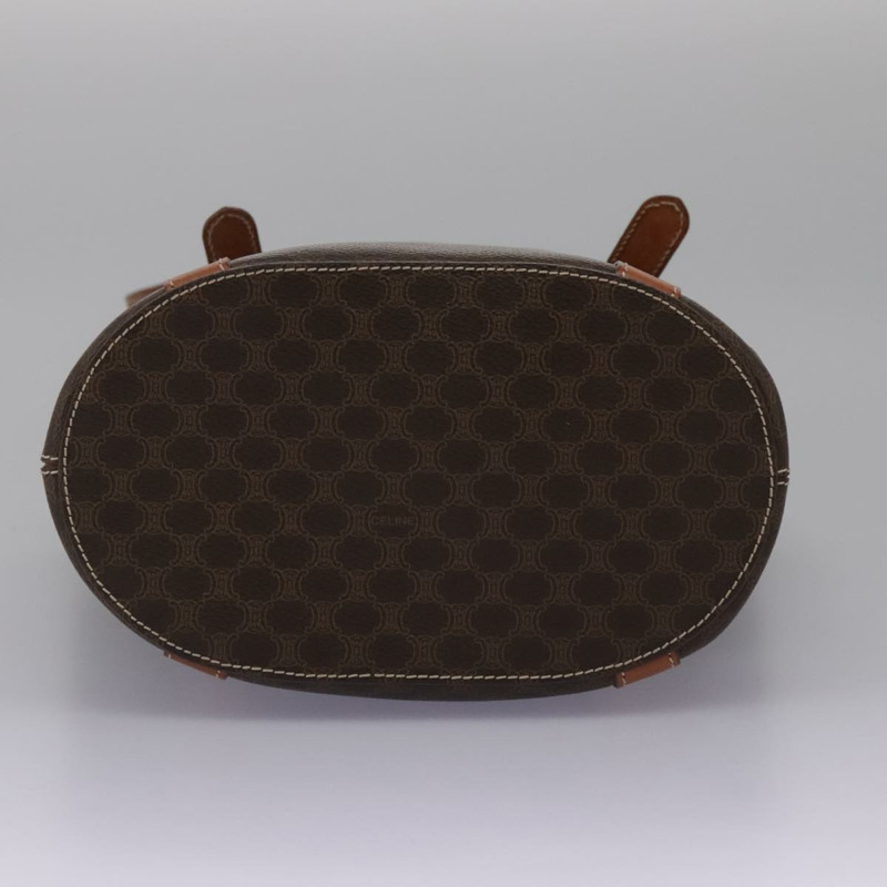 【日本直送】CELINE Macadam帆布肩背包 PVC皮革 棕色 金色 正品 96725-8