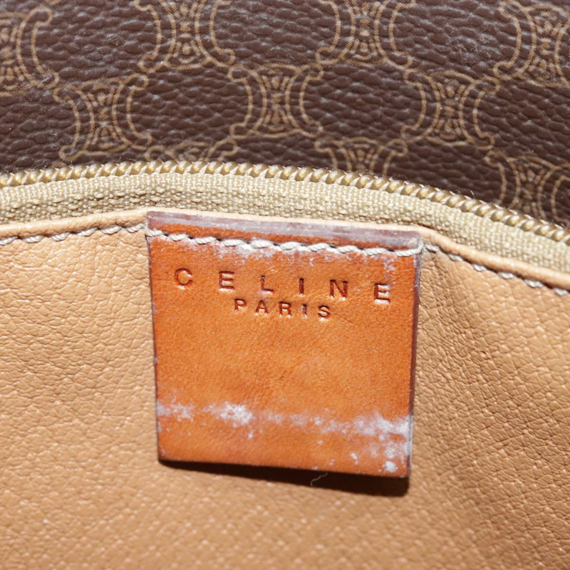 【日本直送】CELINE Macadam帆布肩背包 PVC皮革 棕色 金色 正品 96725-15