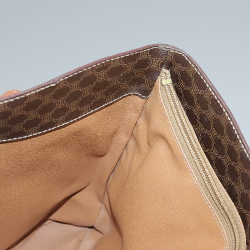 【日本直送】CELINE Macadam帆布肩背包 PVC皮革 棕色 金色 正品 96725-22