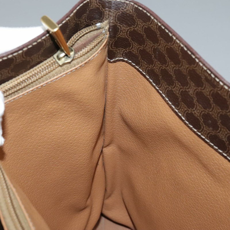 【日本直送】CELINE Macadam帆布肩背包 PVC皮革 棕色 金色 正品 96725-23