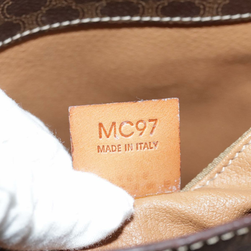 【日本直送】CELINE Macadam帆布肩背包 PVC皮革 棕色 金色 正品 96725-24