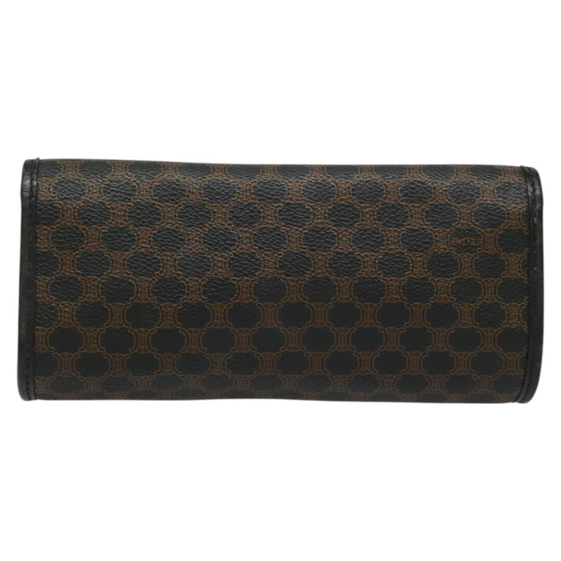 【日本直送】CELINE Macadam帆布手拿包 PVC皮革 黑色 正品 112106-2