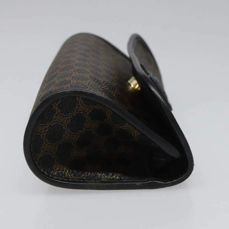 【日本直送】CELINE Macadam帆布手拿包 PVC皮革 黑色 正品 112106-3