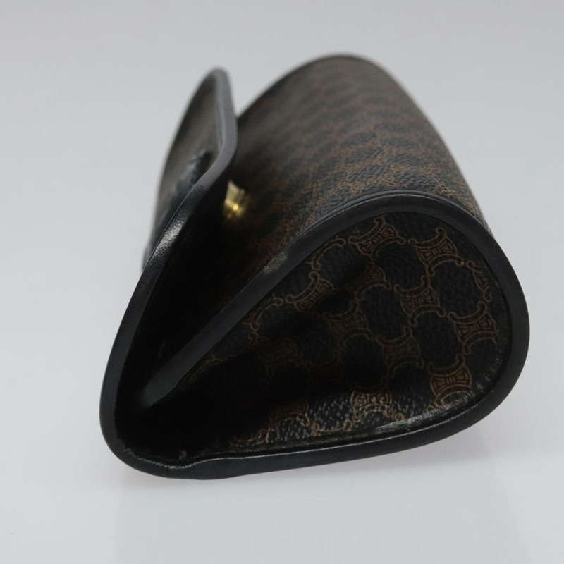 【日本直送】CELINE Macadam帆布手拿包 PVC皮革 黑色 正品 112106-4