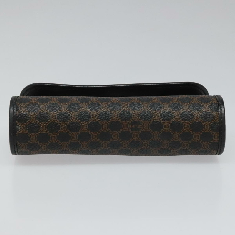 【日本直送】CELINE Macadam帆布手拿包 PVC皮革 黑色 正品 112106-6