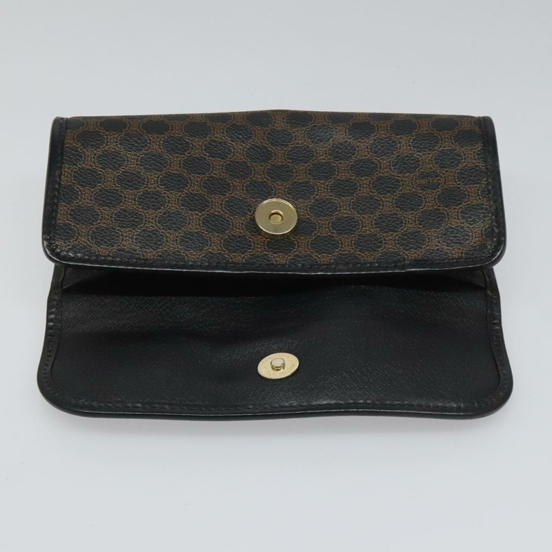 【日本直送】CELINE Macadam帆布手拿包 PVC皮革 黑色 正品 112106-12