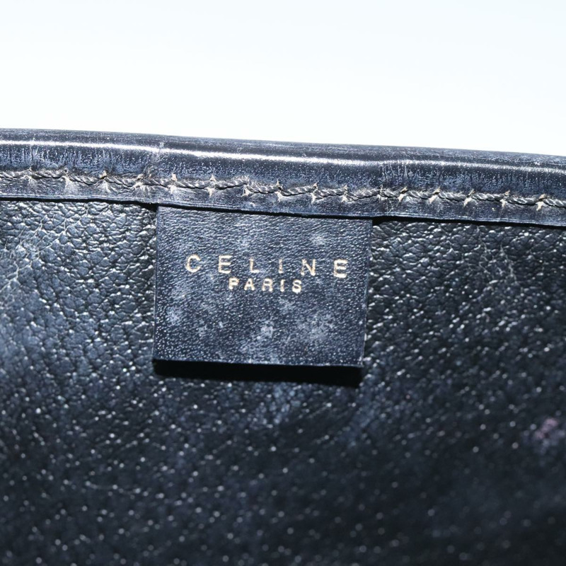 【日本直送】CELINE Macadam帆布手拿包 PVC皮革 黑色 正品 112106-13